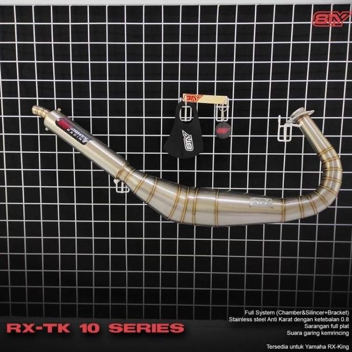 TERMURAH - Knalpot RX King Telo Kobra 3v3 stainless steel 8TY Eighty
