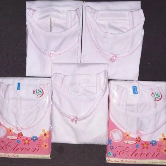 Grosir Setengah Lusin 6Buah Kaus Dalam Anak Perempuan Sd Singlet Anak Sekolah Eleven