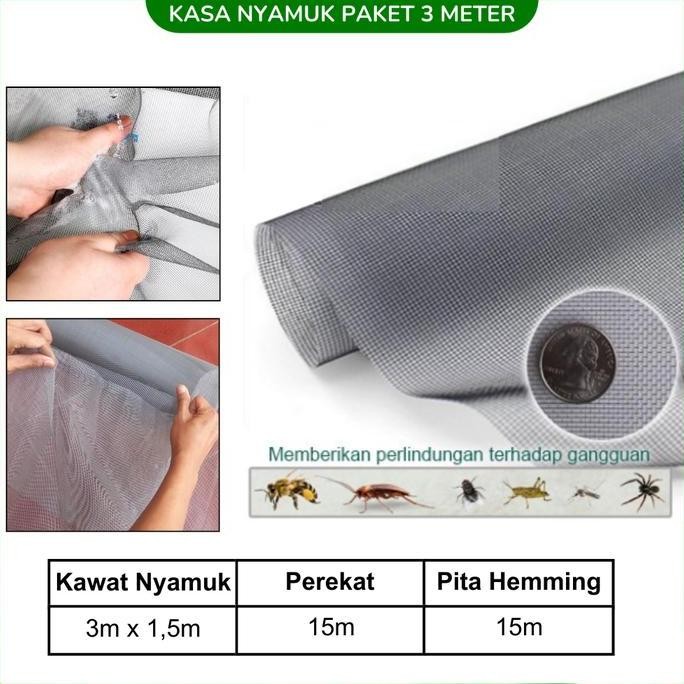 Kasa Anti Nyamuk Plastik Hdpe Kelambu Ventilasi Udara