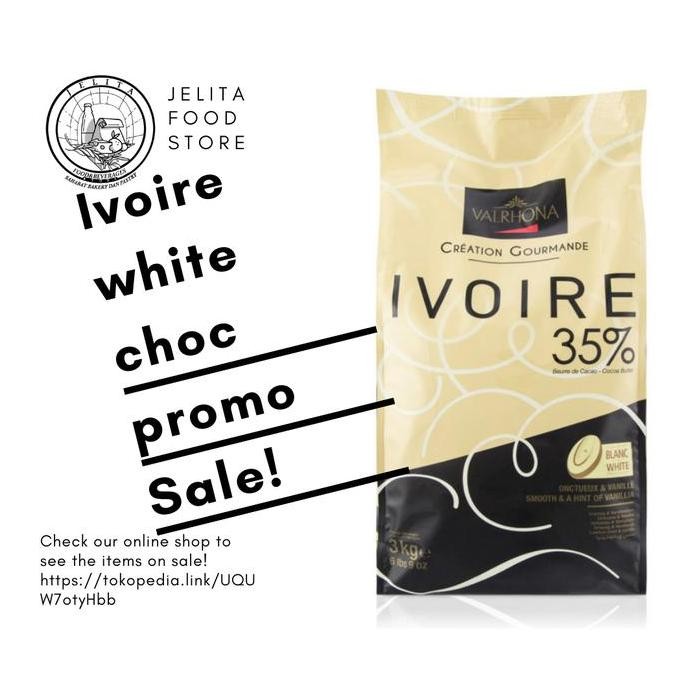 

Valrhona Ivoire white 35% chocolate 3kg "SALE