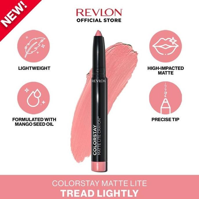 Promo Revlon Colorstay Matte Lite Crayon | Lip Crayon Matte - Tread Lightly COD