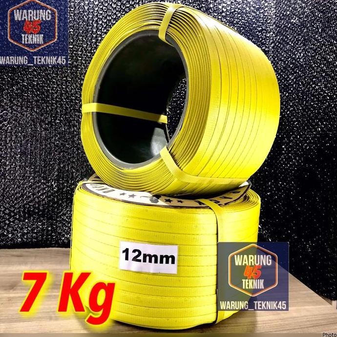

Bst Ready Plastik Strapping Straping Band 12 Mm Berat 7 Kg Tali Kuning Straping Best Seller