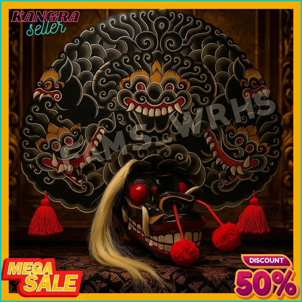 Barongan Telon Vip Ukuran 22 Full Kayu Barongan Caplokan Kayu