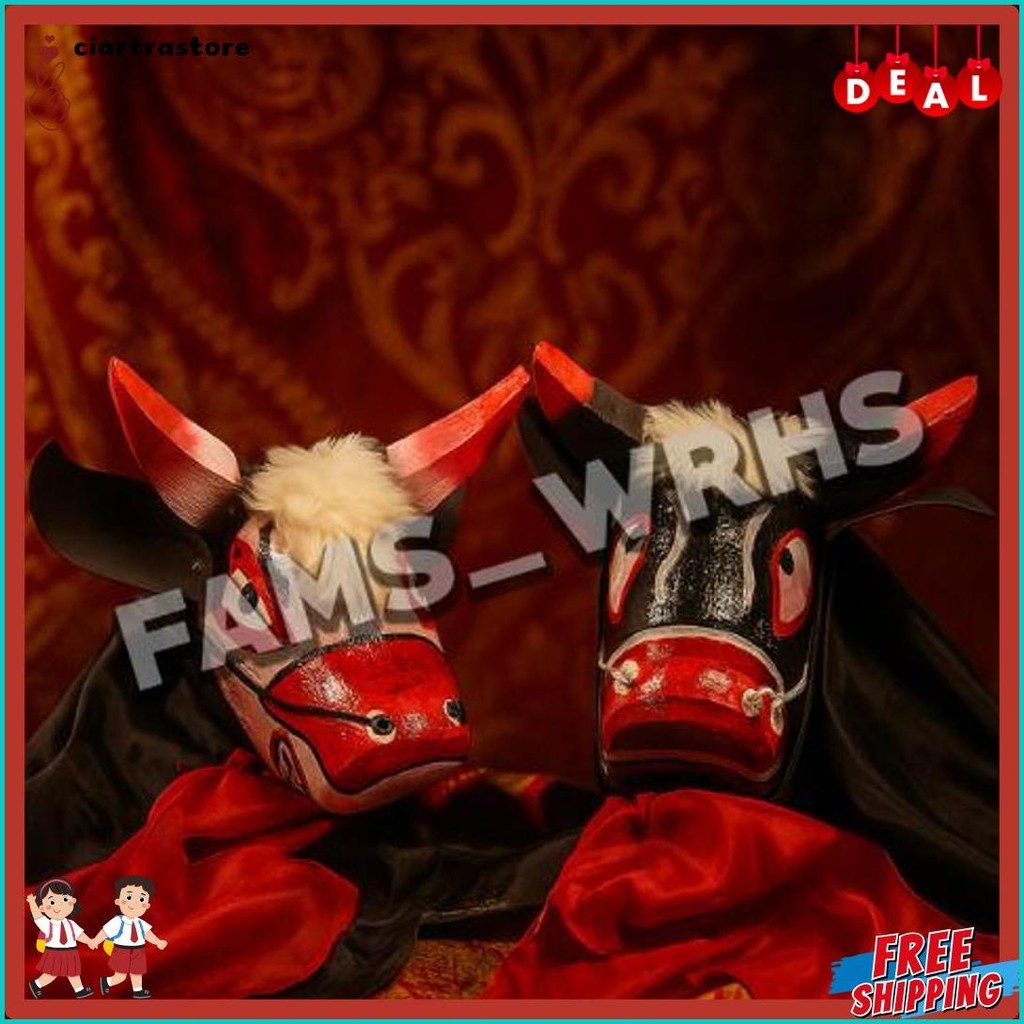 Bantengan Anak Plus Kain. Mainan Viral Bantengan Mberot. Banteng Suro. Mberot