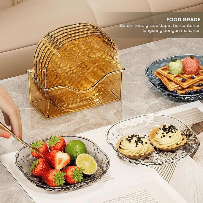 Wadah Lauk Akrilik Dengan Wadah Aesthetic Untuk Menyimpan Dessert Buah Lauk Pauk Kitchenware Allshop