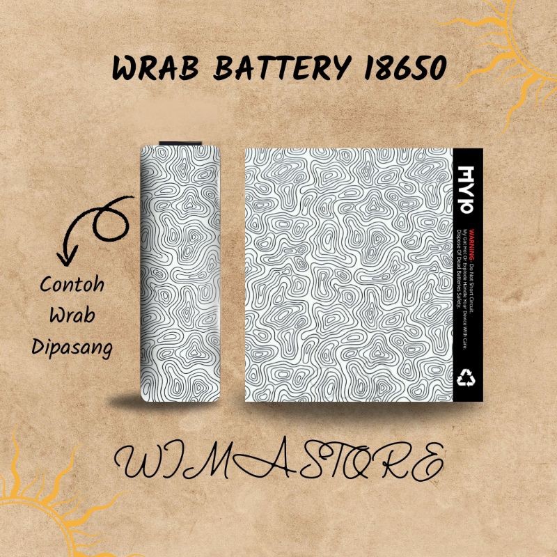 

[COD] Garskin Stiker Stiker Wrap Baterai 18650 V2 Abstrak Untuk Melindungi 12 Label Custom Presisi Terlaris