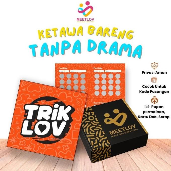 Promo TRIK LOV  Permainan Jebakan digosok couple Fun Board Game COD