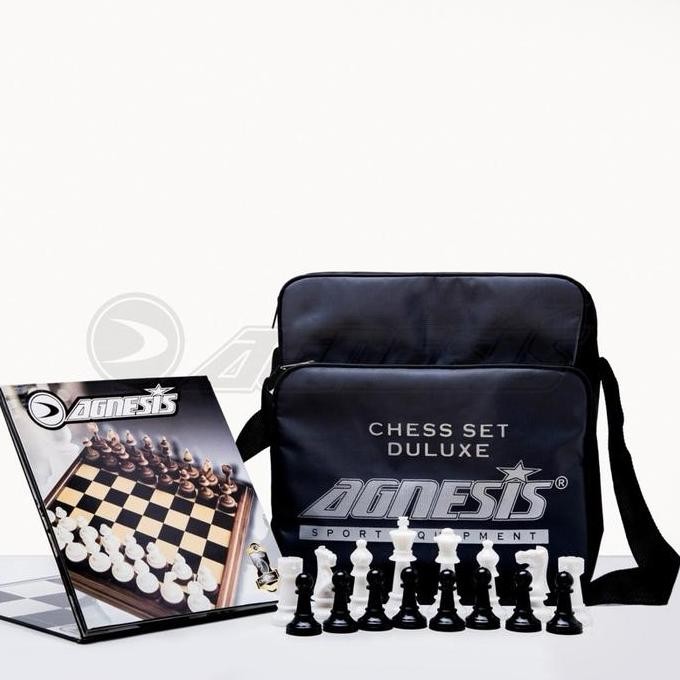 Promo Agnesis Chess (Catur) Set Deluxe / Papan Catur Premium / Papan Catur Lipat COD