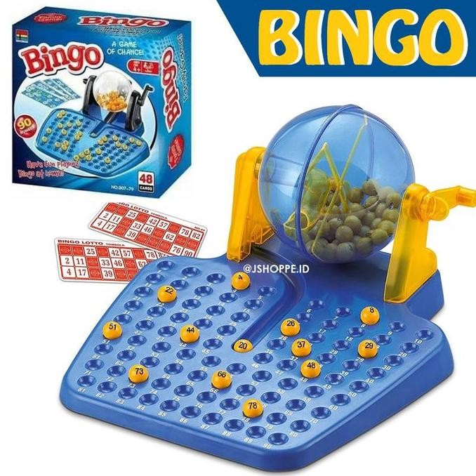 Promo Bingo Game Set 90 Bola 48 Kartu Board Game Mainan Anak Edukatif, Mainan Keluarga, Kado Ulang T