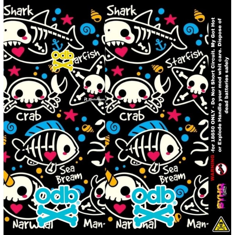 

[COD] Garskin Stiker Stiker Bateray Odb 18650 18 Label Custom Presisi Terlaris