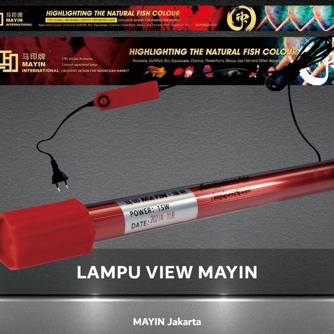 Promo Lampu View Mayin - 172cm - Arwana Super Red - Submersible COD