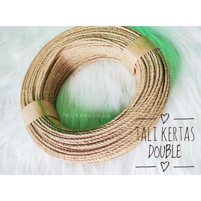 

Promo TALI KERTAS LOOM PAPER CRAFT TALI ANYAMAN DAN PAPERBAG COKLAT NATURAL COD