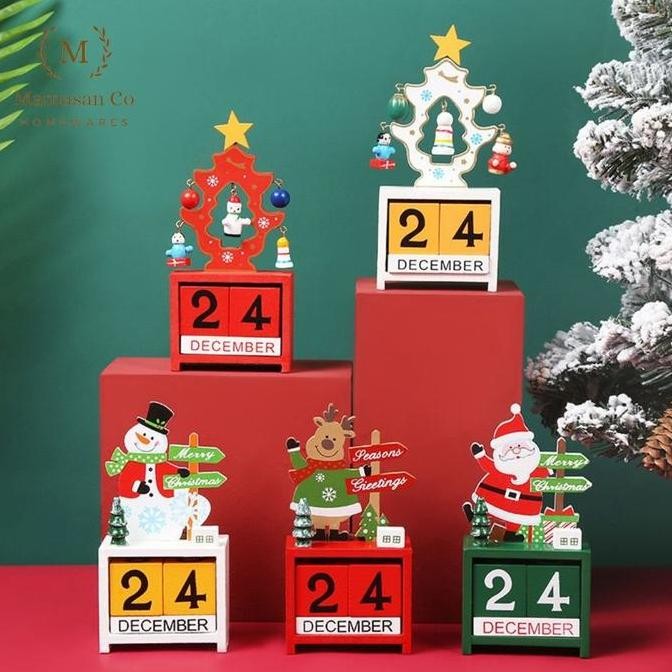 

Promo Christmas Wooden Calender | Kalender Natal Dekorasi Kayu COD