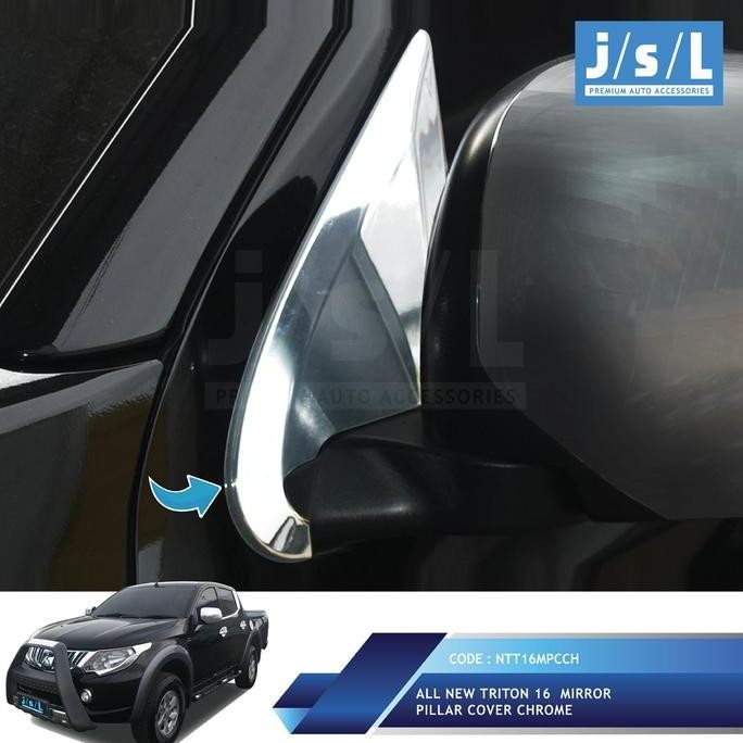 '' All New Triton Mirror Pillar Cover Chrome/Aksesoris Triton ''