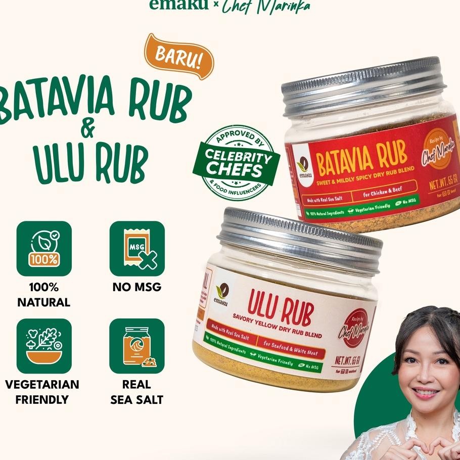 

Bundling Dry Rub Emaku Jar Paket Bumbu Masak Dapur Batavia Ulu Rub 65Gr