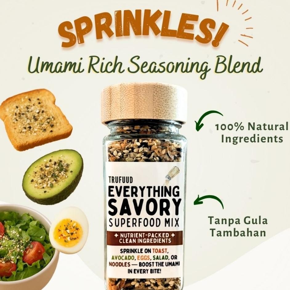

Trufuud Bumbu Tabur Semua Rasa Wijen Umami Asin Gurih No Msg Tanpa Pengawet Bumbu Mpasi Everything Savory Food Mix