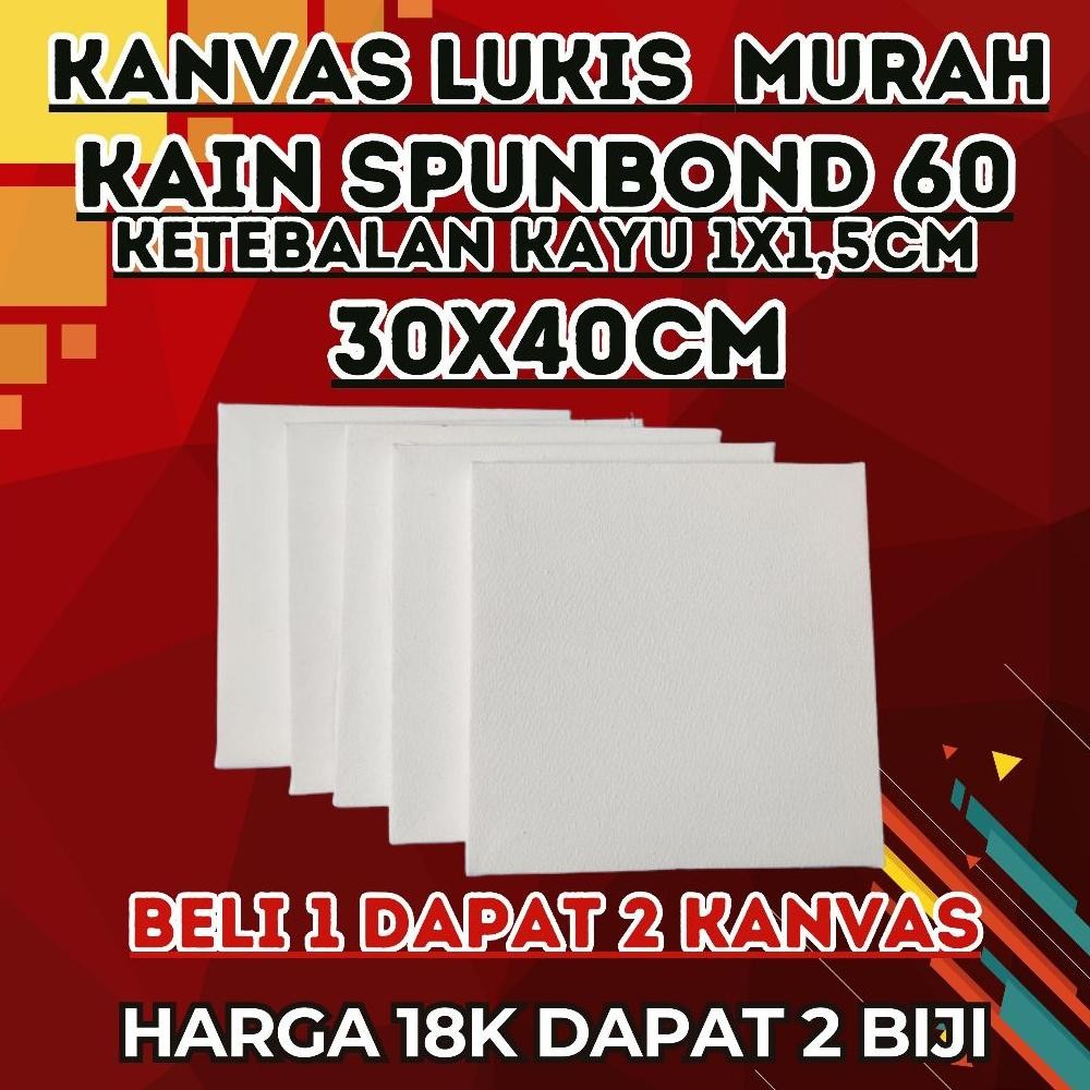 

Premium Kanvas Lukis 30X40 Cm Murah Beli 1 Dapat 2 Kanvas, Kain Spunbond Promo