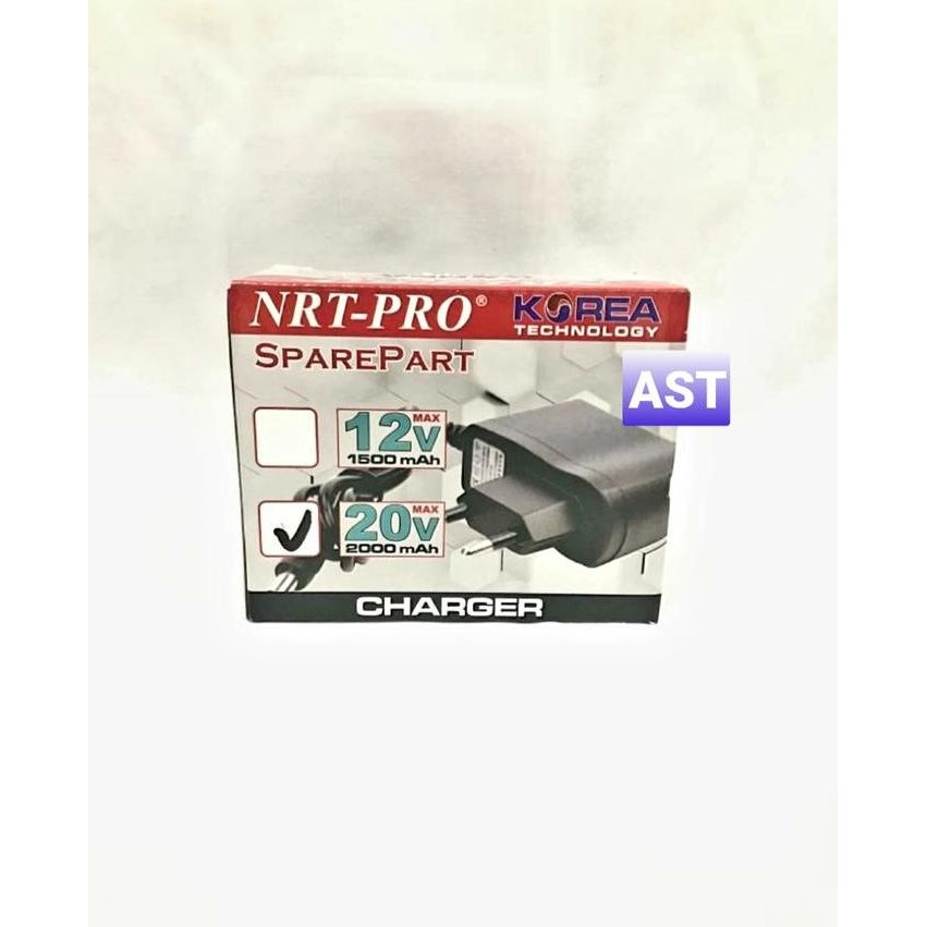 ALAT CHASS BOR CORDLESS 20 V KABEL - ADAPTOR CHARGER 20V / NRT-PRO