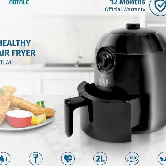 Notale Air Fryer Penggoreng Tanpa Minyak 2L Mesin Menggoreng Tanpa Minyak Elektrik