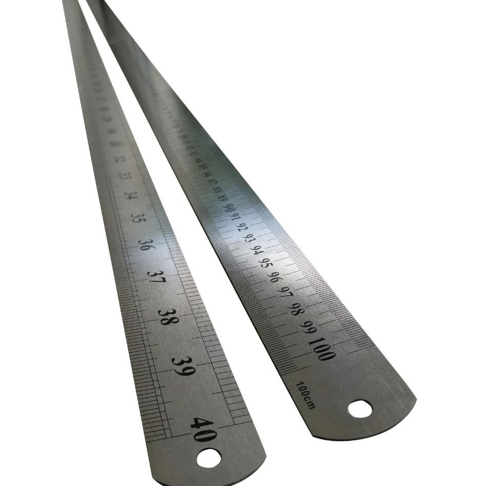 

Stainless Ruler 100 Cm Penggaris Mistar Besi 1 Meter