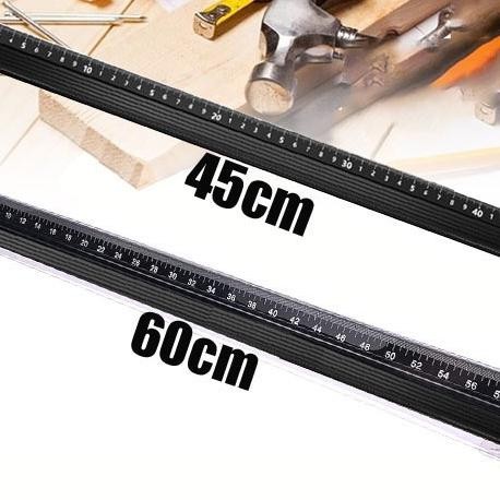

Penggaris Lurus Aluminum Alloy Anti Slip Untuk Pengerjaan Kayu Marking Safety Cutting