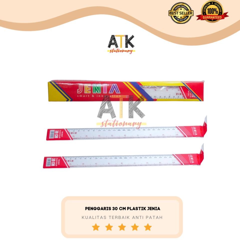 

Penggaris Plastik 30 Cm Jenia Garisan Ruler Mistar 1 Pcs Atk