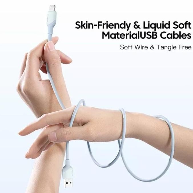 New Product - Kuulaa Kabel Mfi Tipe Usb To Lightning Iphone Soft Silicone Cable 1M Toko Noeme