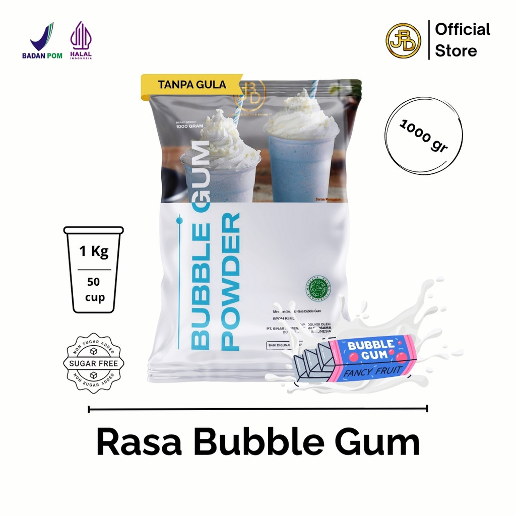 

Bubuk Minuman Premium BUBBLE GUM -Jakarta Bubble Drink | BPOM&HALAL
