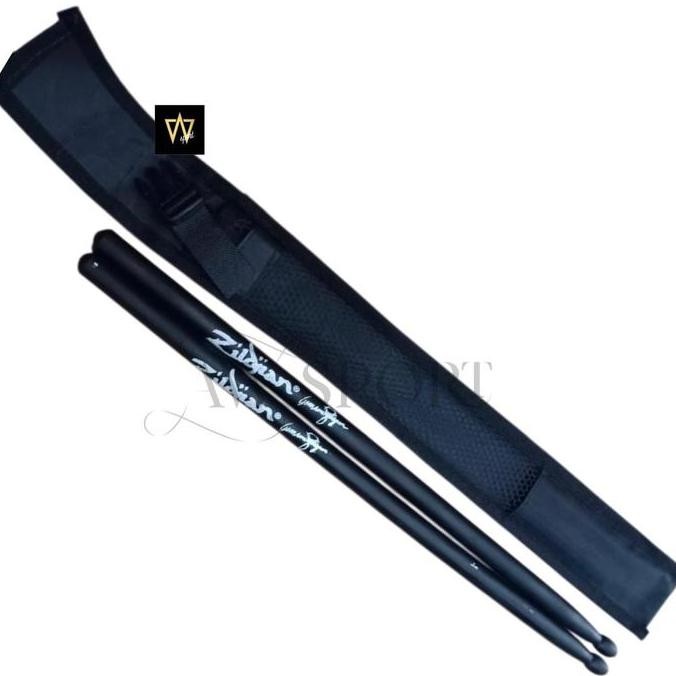 Kualitas terbaik] Stick Drum ZILDJIAN Hitam tas Softcase Stik drum zildjian