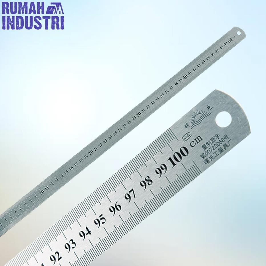 

Tebal Penggaris Besi Stainless Steel Ruler Nankai 30 60 100 150 Cm