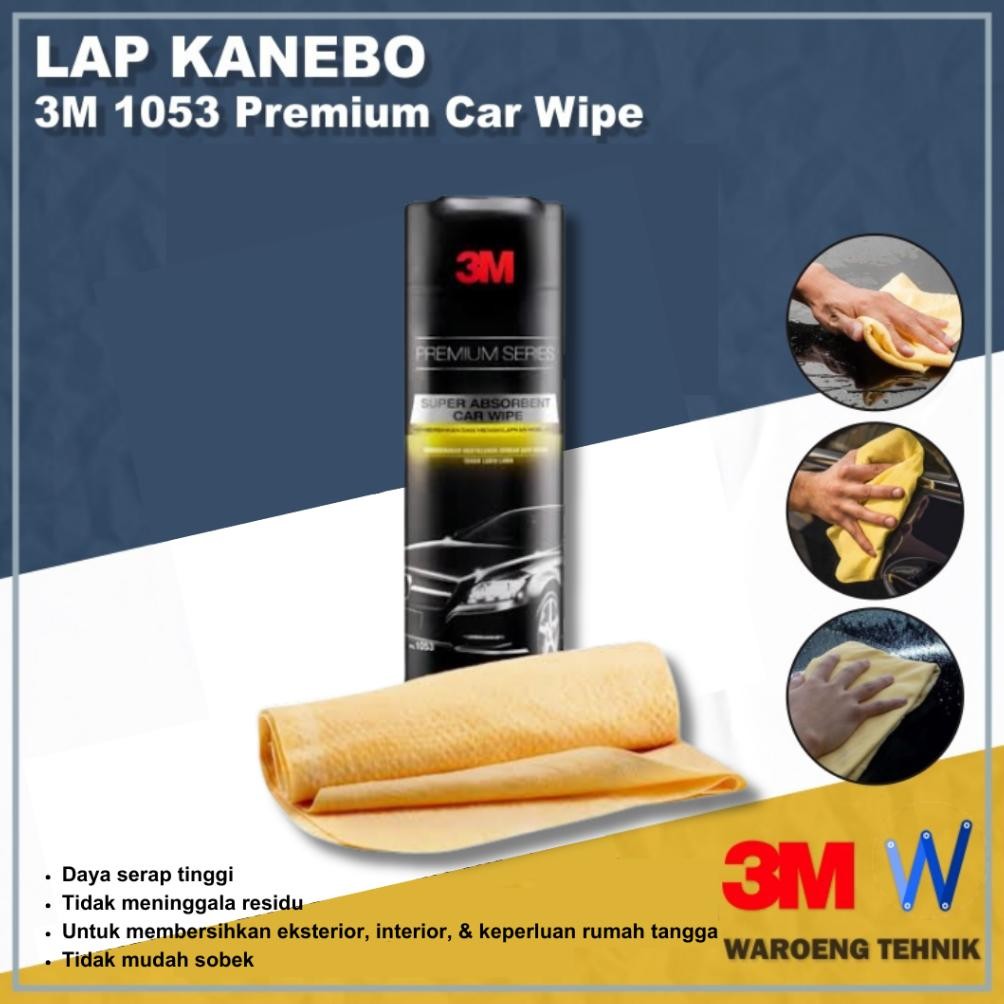 TERMURAH Lap Kanebo 3M 1053 Premium Car Wipe / Kain Lap Kanebo Siap kirim