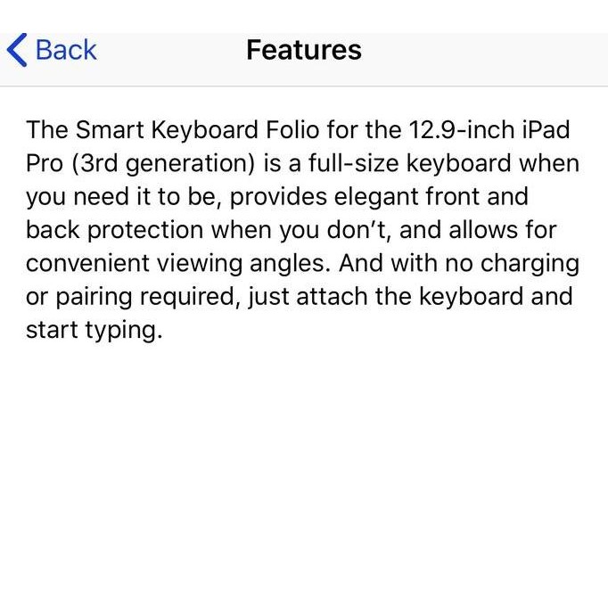 New Product - New Apple Smart Keyboard 12.9 Ipad Pro 12.9 Smart Folio Keyboard Toko Noeme