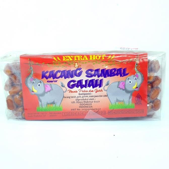 

!!!!!!] GAJAH KACANG SAMBAL PEDAS 140gr