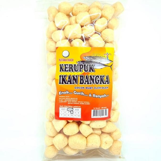 

=====] MUTIARA SNACK KRUPUK IKAN BANGKA 200gr | KRUPUK IKAN BANGKA BULAT