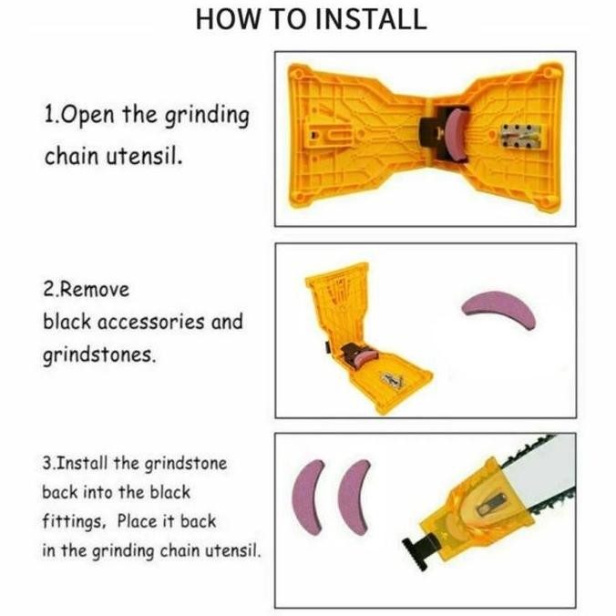 Alat Asah Gergaji Mesin Kayu Pengasah Kikir Rantai Chainsaw Alat Asah Gergaji Kayu Untuk Pengerjaan 