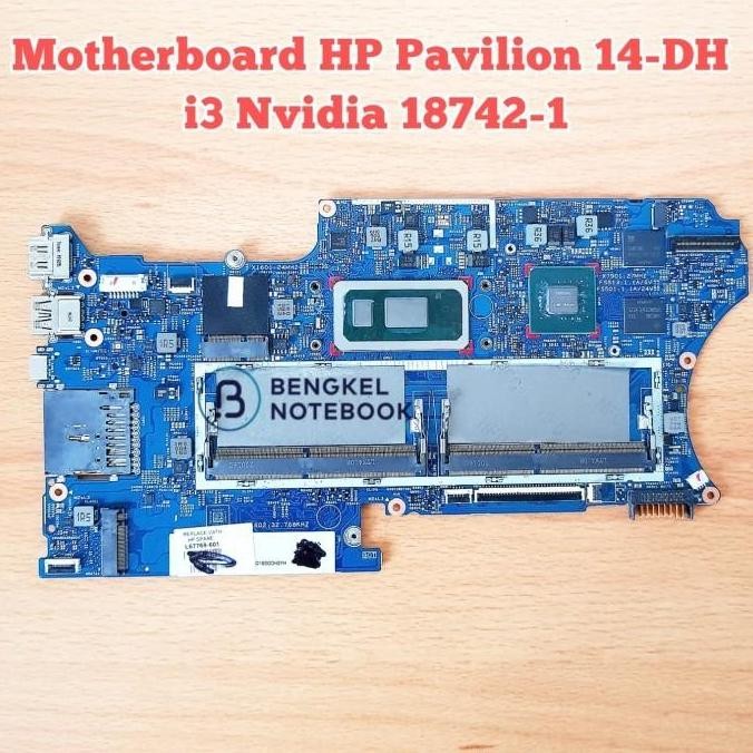 Motherboard Hp Pavilion X360 14-Dh N5000 5405U I3 Nvidia L51132-601 New Stok