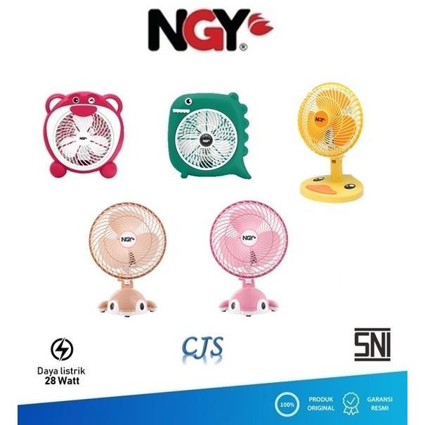 Kipas Angin Karakter Listrik NAGOYA Portable Desk Fan 10in NG-180 putih//kuning [terbaik]