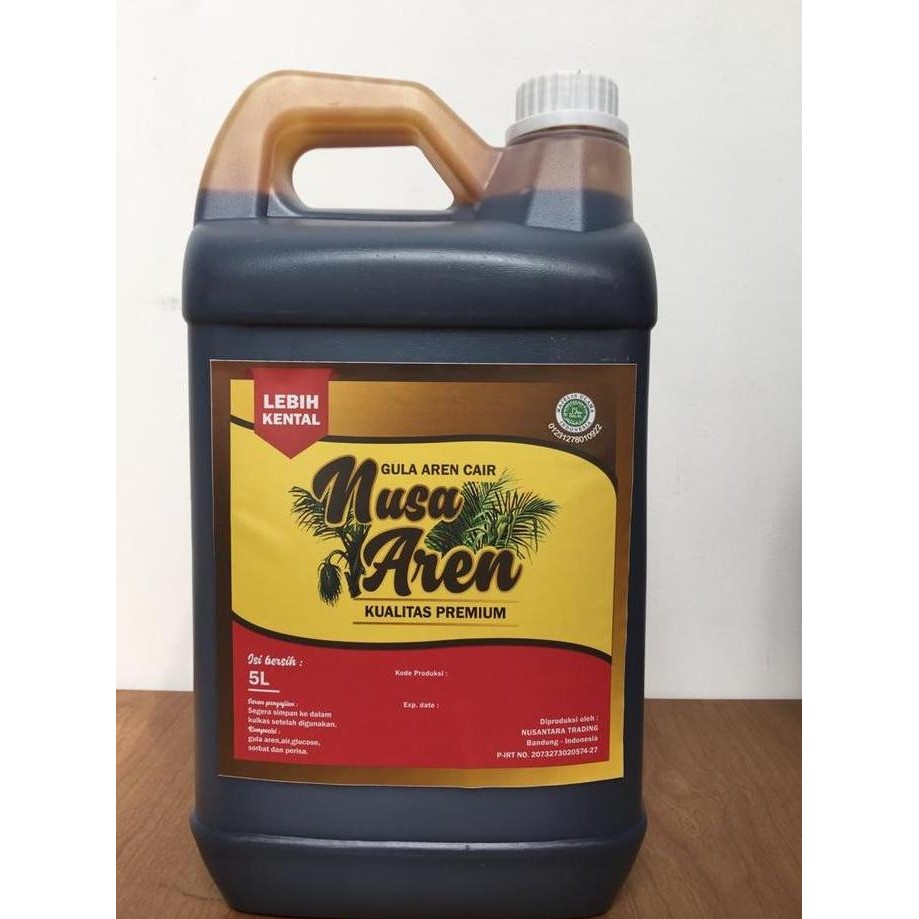 

JH8 gula aren cair 5 liter / brown sugar 5 liter / jerigen