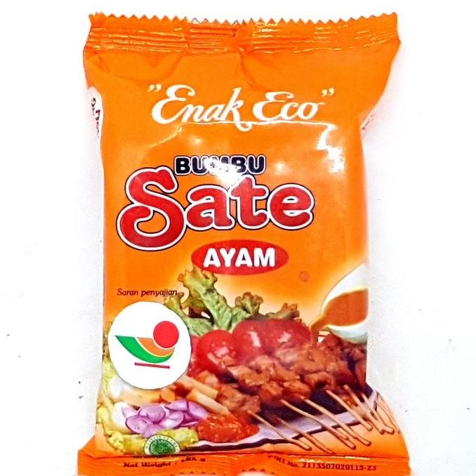 

~^~^~^] ENAK ECO BUMBU SATE AYAM 185gr | KACANG MADURA ASLI INSTAN HALAL MUI