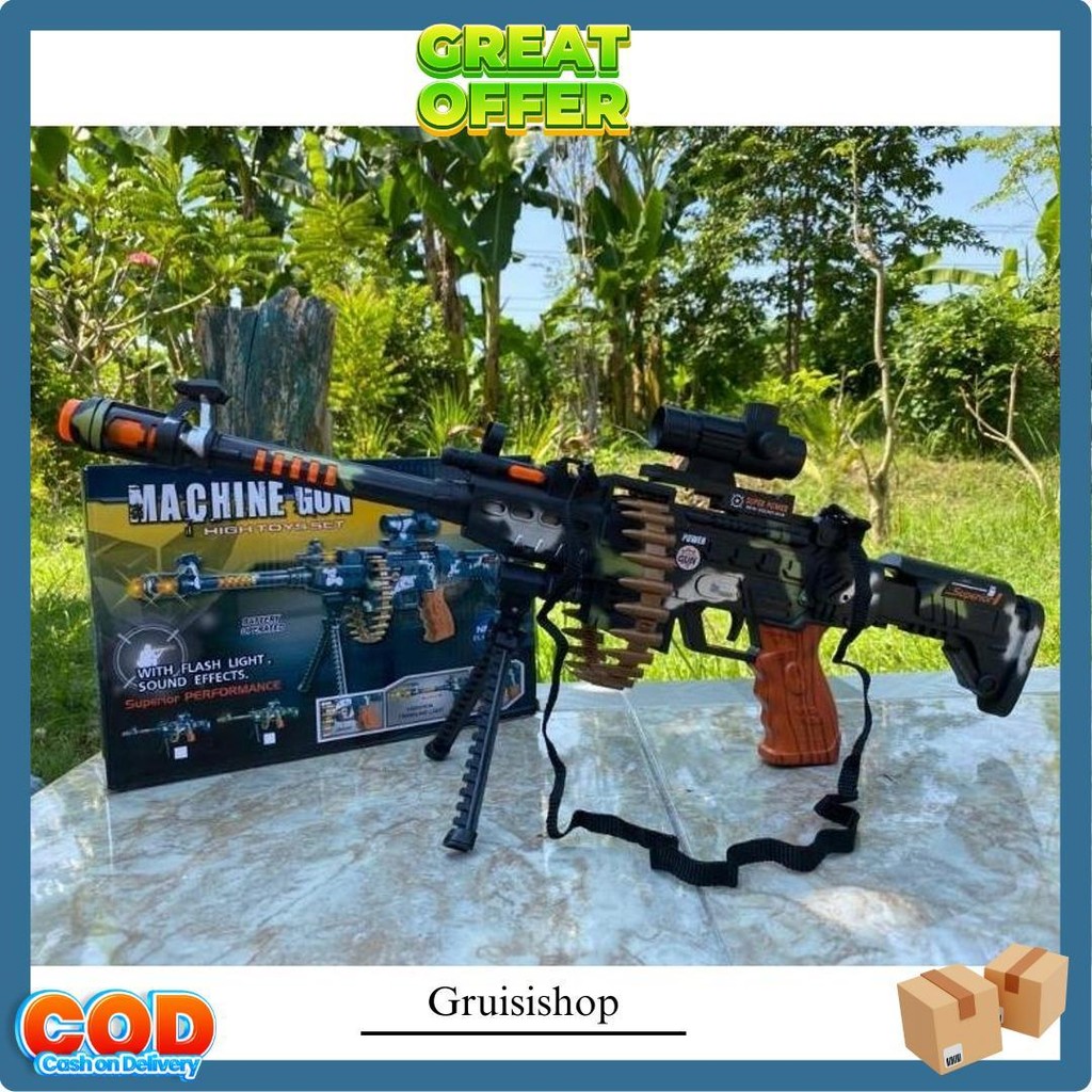 Mainan Anak Tembak Mainan Combat 3 Gun Besar Jumbo / Mainan Toy Gun - Sni Termurah Banget