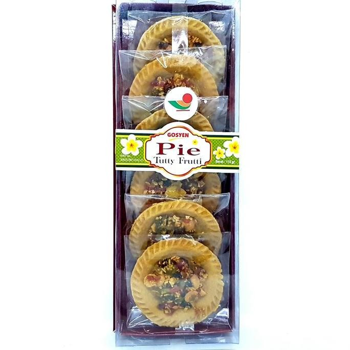 

~~~~~] GOSYEN PIE CRISPY TUTTY FRUITY 115gr | PAI PIA SUSU RASA BUAH SURABAYA