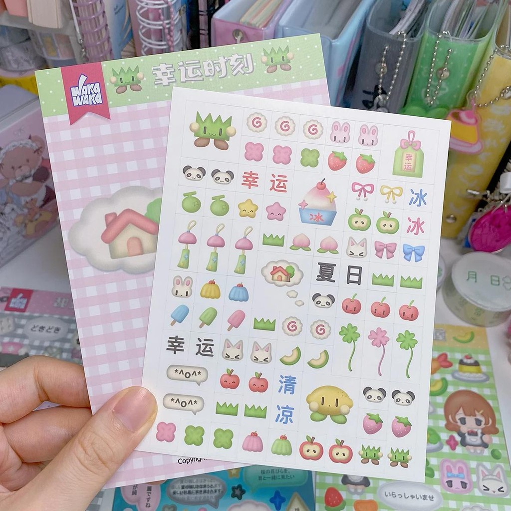 

Kawaii Sticker Scrapbook Stationery Decorative Material Sticker Cute Decal Stickers For Journal Planner Diy Phone Laptop