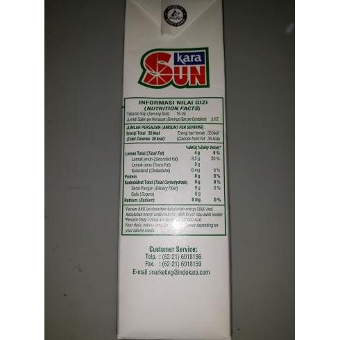 

JH8 Santan Cair Sun Kara 1000 Ml