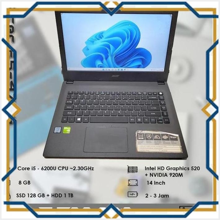 [ART] ACER E5-475G - CORE I5 - GEN 6 TH - SSD 128 GB