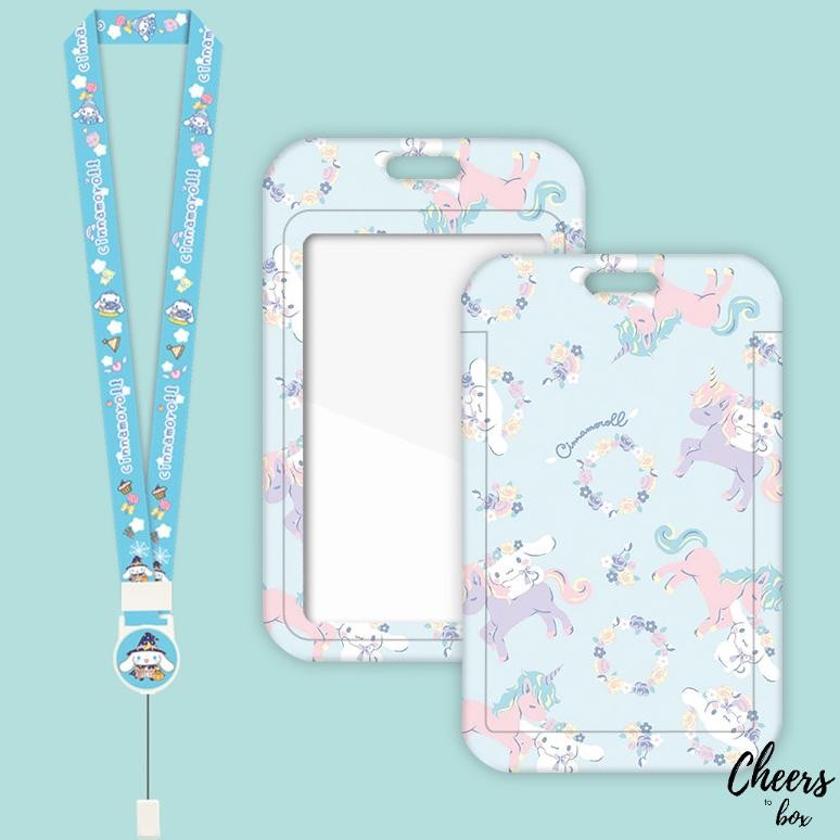 

[Kecil (N017) Id Card Holder Tali Yoyo Cinnamorol / Nametag Yoyo Cinnamorol / Card Holder Yoyo / Cinnamorol / Card Holder Tali Bisa Ditarik Or42