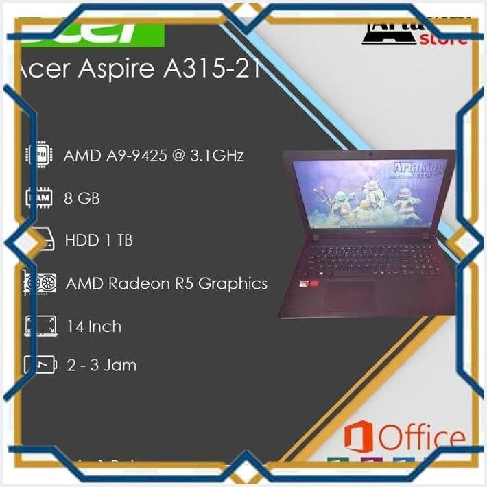 [ART] ACER ASPIRE A315-21 | AMD A9 | DESAIN