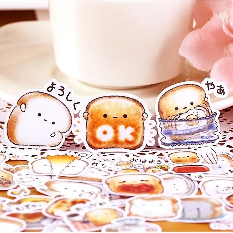 

40Pcs Creative Cute Self-Made Bread Story/ Food Scrapbooking Stickers /Decorative Sticker /Diy Craft Photo Albums Kawaii