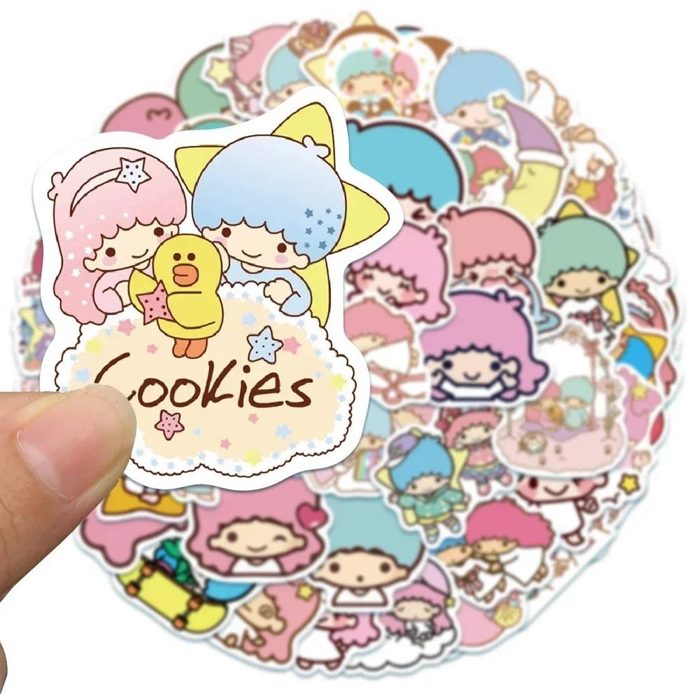 

Sanrio Little Twin Star Stickers Cute Cartoon Hello Kitty Decal Phone Water Bottle Notebook Anime Kuromi Graffiti Sticker Kids