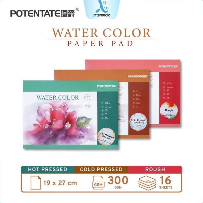 

Sale Kertas Cat Air Potentate 19,5X27Cm Watercolor Paper Pad