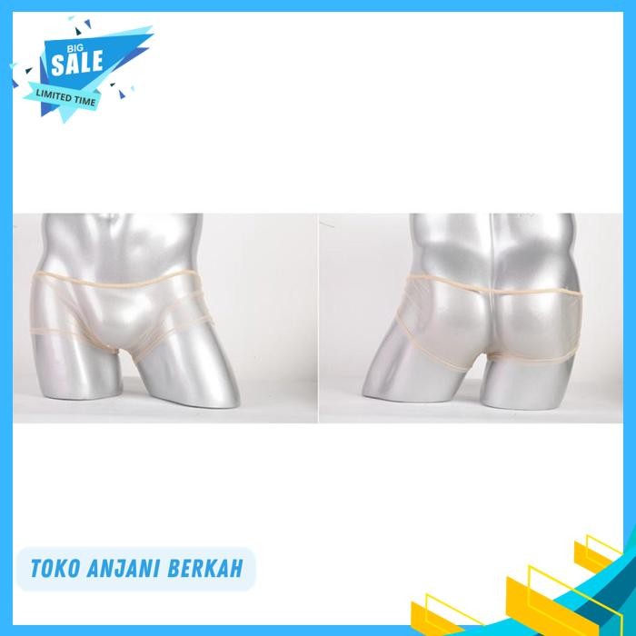 TRANSPARENT MEN BOXER CELANA DALAM BOXER PRIA BEIGE CI / TRANSPARENT MEN BOXER CELANA DALAM BOXER PR
